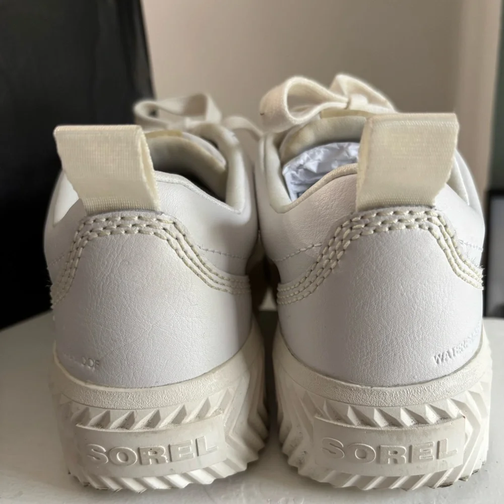 Sorel Cream White Platform Sneakers